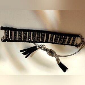 WHBM Black/silver bracelet 
Never worn